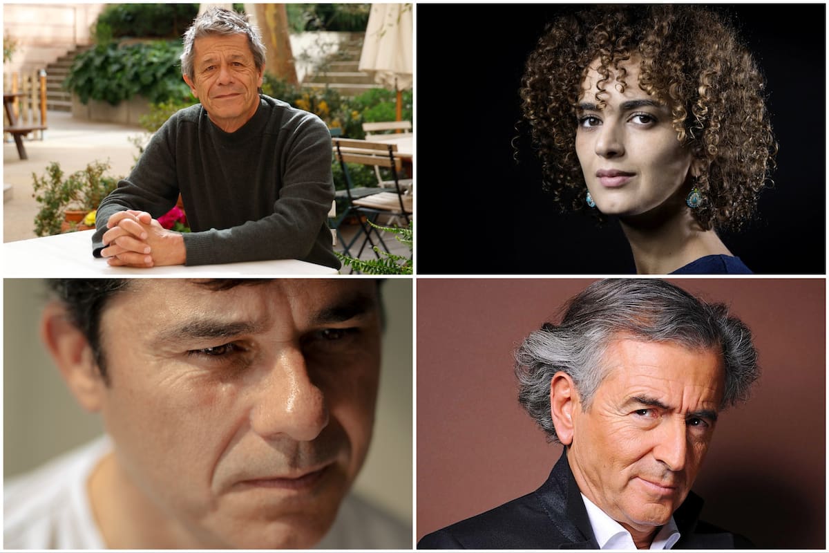 Emmanuel Carrère, Leïla Slimani, Laurent Binet y Bernard-Henri Lévy