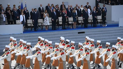 Emmanuel Macron y Donald Trump celebraron el Día de la Bastilla