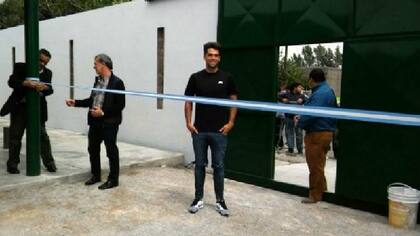 Emmanuel Mas, en la inauguración del predio en San Juan