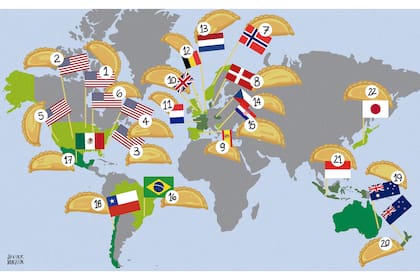 Empanadas argentinas en todo el mundo