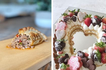 Empanadas y repostería, parte de la oferta del local que Belén abrió a comienzos de la pandemia.
