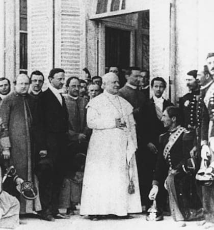 En 1862, el papa Pío IX recibiendo a Francisco II de las Dos Sicilias (Foto: Getty Images)