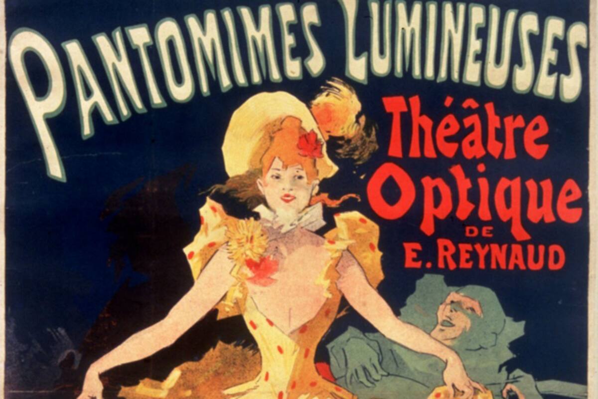 En 1892 se llevó a cabo la primera proyección de cine animado en París.