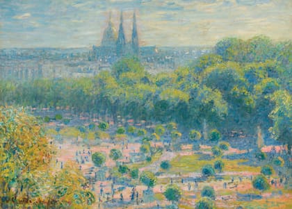 En 1976, Monet pintaba vistas de ese “París espectacular”, solía decir, como este óleo titulado "El jardín de las Tullerías"