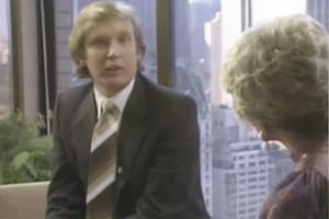 En 1980, Donald Trump fue entrevistado por la periodista de entretenimiento Rona Barret