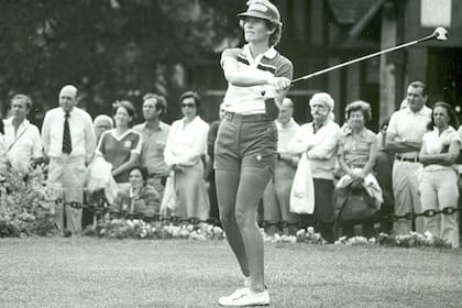En 1980, jugando en la cancha del Jockey Club