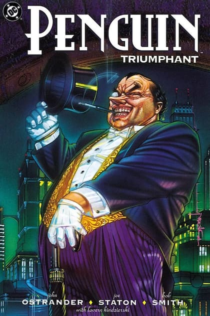 En 1992, en este cómic de John Ostrander y Joe Staton, el Pingüino se convierte en un criminal de guante blanco al manipular acciones en la bolsa y dar una imagen de hombre de negocios exitoso