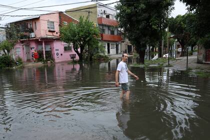 "En 20 años, jamás se inundó así", afirmó un vecino