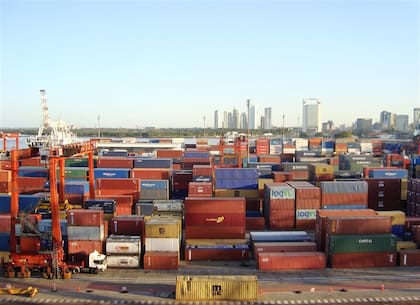 En 2008, el Puerto de Buenos Aires vivió un año récord, con casi dos millones de TEU