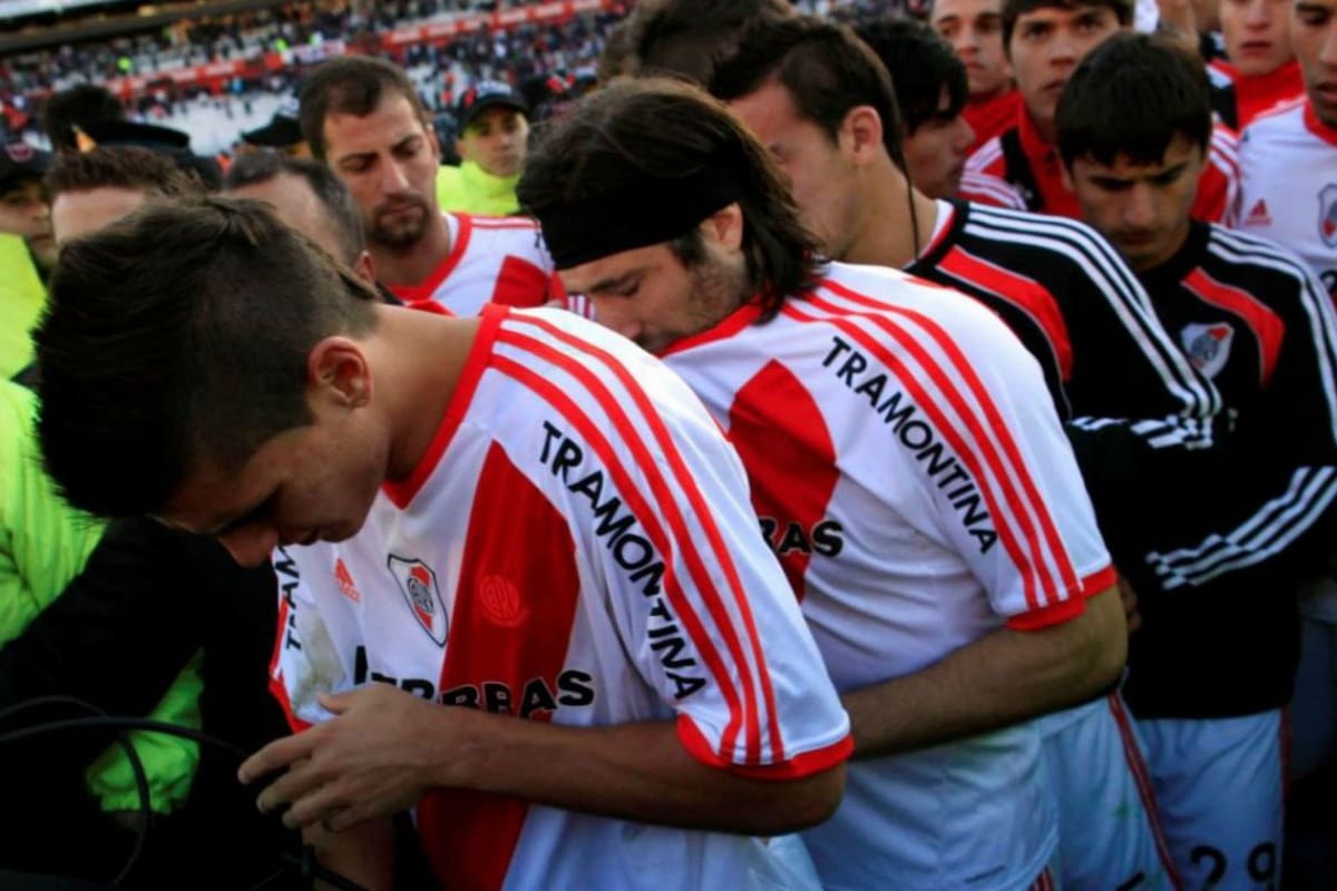 En 2011 River Plate descendió por primera vez en su historia. Fuente: MDZ Online.