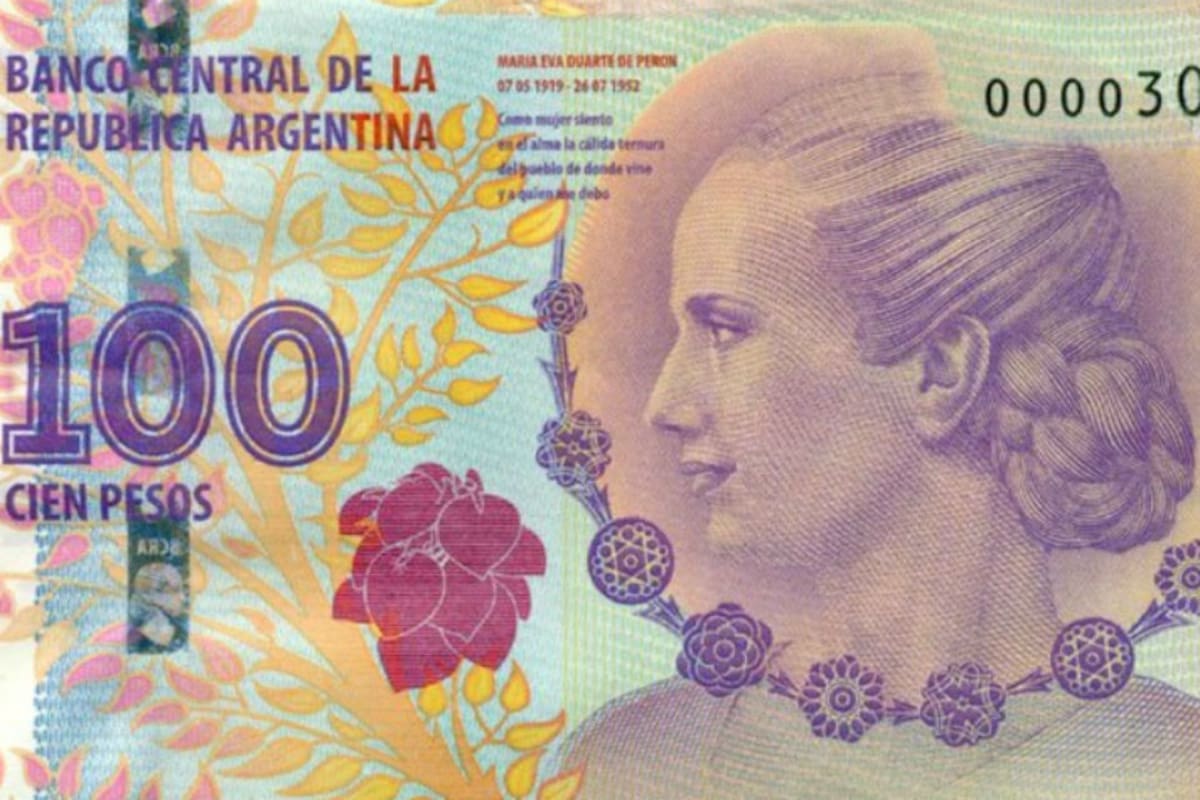 En 2012 los billetes de Evita y de Roca conviven en los cien pesos