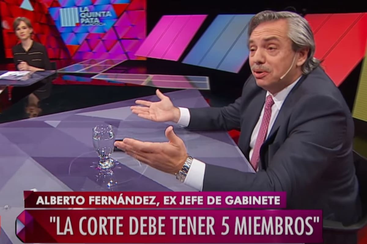 En 2016, Alberto Fernández decía que la Corte debe tener cinco integrantes