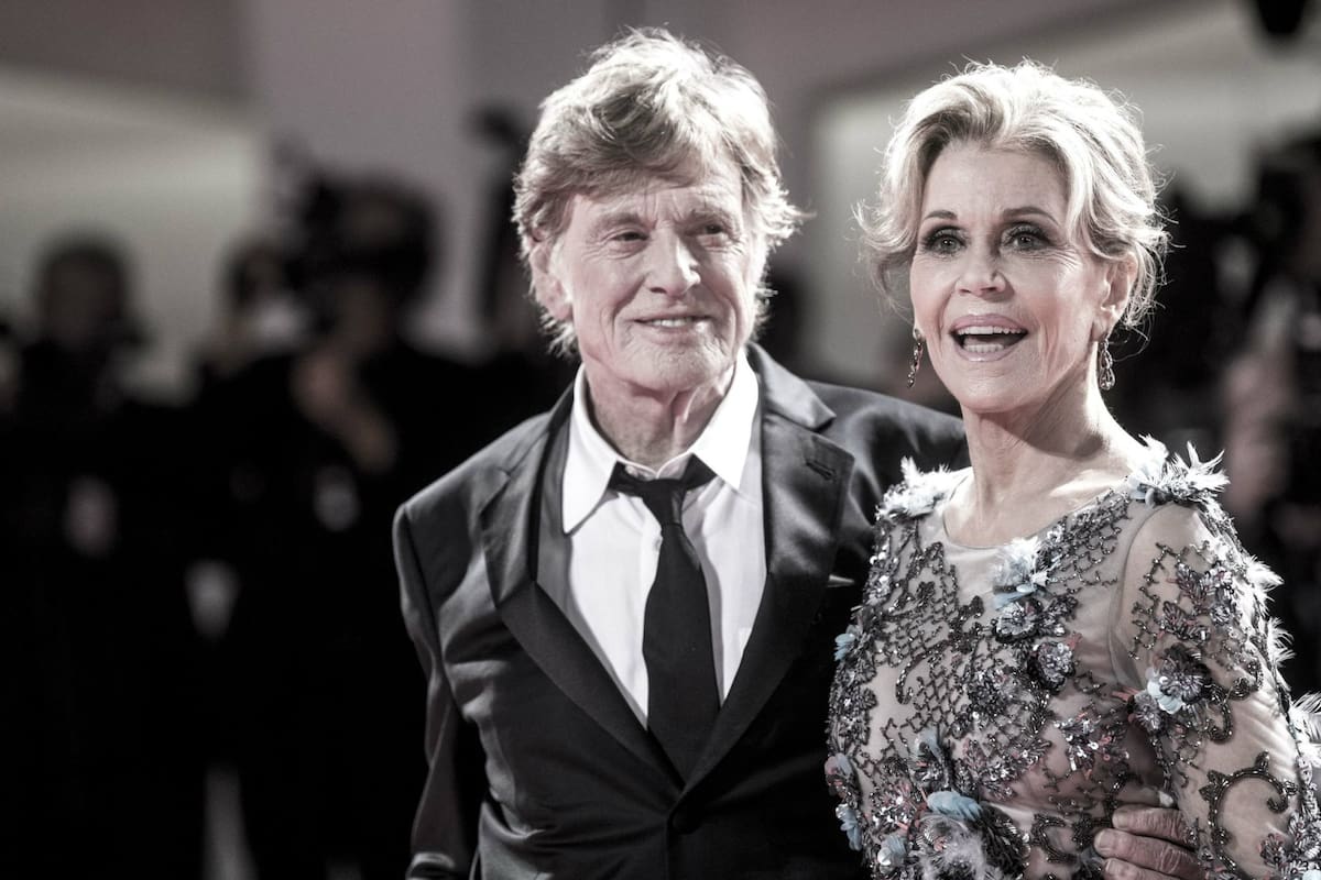 En 2017, con Robert Redford, cuando recibieron el León de Oro en Venecia por su trayectoria.