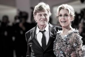 En 2017, con Robert Redford, cuando recibieron el León de Oro en Venecia por su trayectoria.