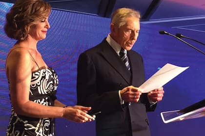 En 2017, durante una entrega de premios para el programa Entrepreneur Of The Year.