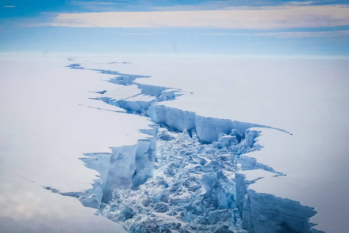 En 2017, un bloque gigante se separó de la plataforma Larsen