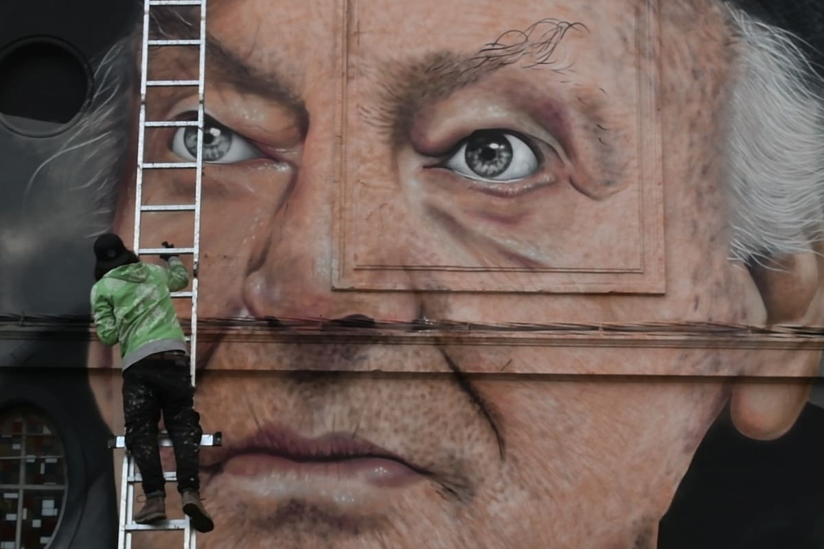 En 2019, José Gallino dejó plasmado en las calles de Montevideo un homenaje al escritor Eduardo Galeano