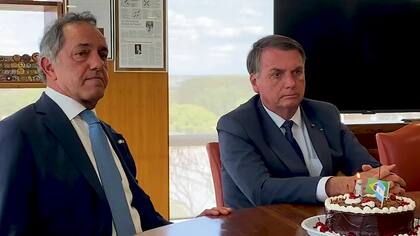 En 2021, Scioli festejó su primer año en la embajada de Brasil junto a Bolsonaro