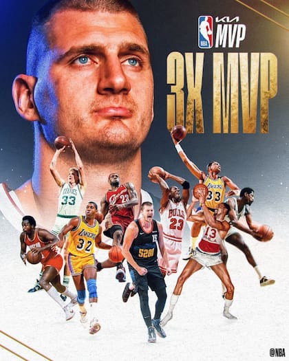 En 2024 Nikola Jokic fue elegido MVP por tercer año en su carrera; este año, podría volver a recibir el premio