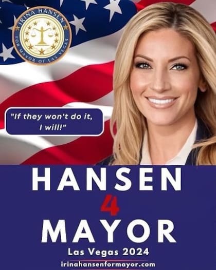 En 2024, se lanzó con su primera campaña, pero perdió en las elecciones. Foto: IG @hansenforgovernor