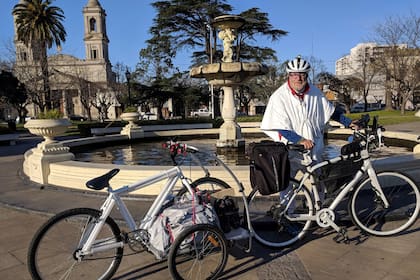 En 9 de julio, también con las bicicletas blancas