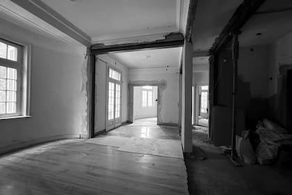 En obra.