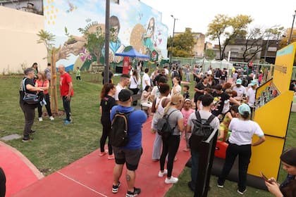 En abril del año pasado, se inauguró la plaza de Villa Santa Rita, sobre la avenida Álvarez Jonte
