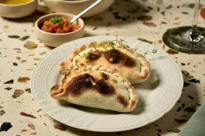 En Aire Libre ofrecen empanadas de cordero y de humita, apta para vegetarianos