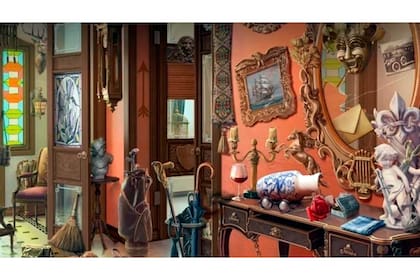 En algún lugar de esta habitación hay una felino escondido. ¿Podés verlo?