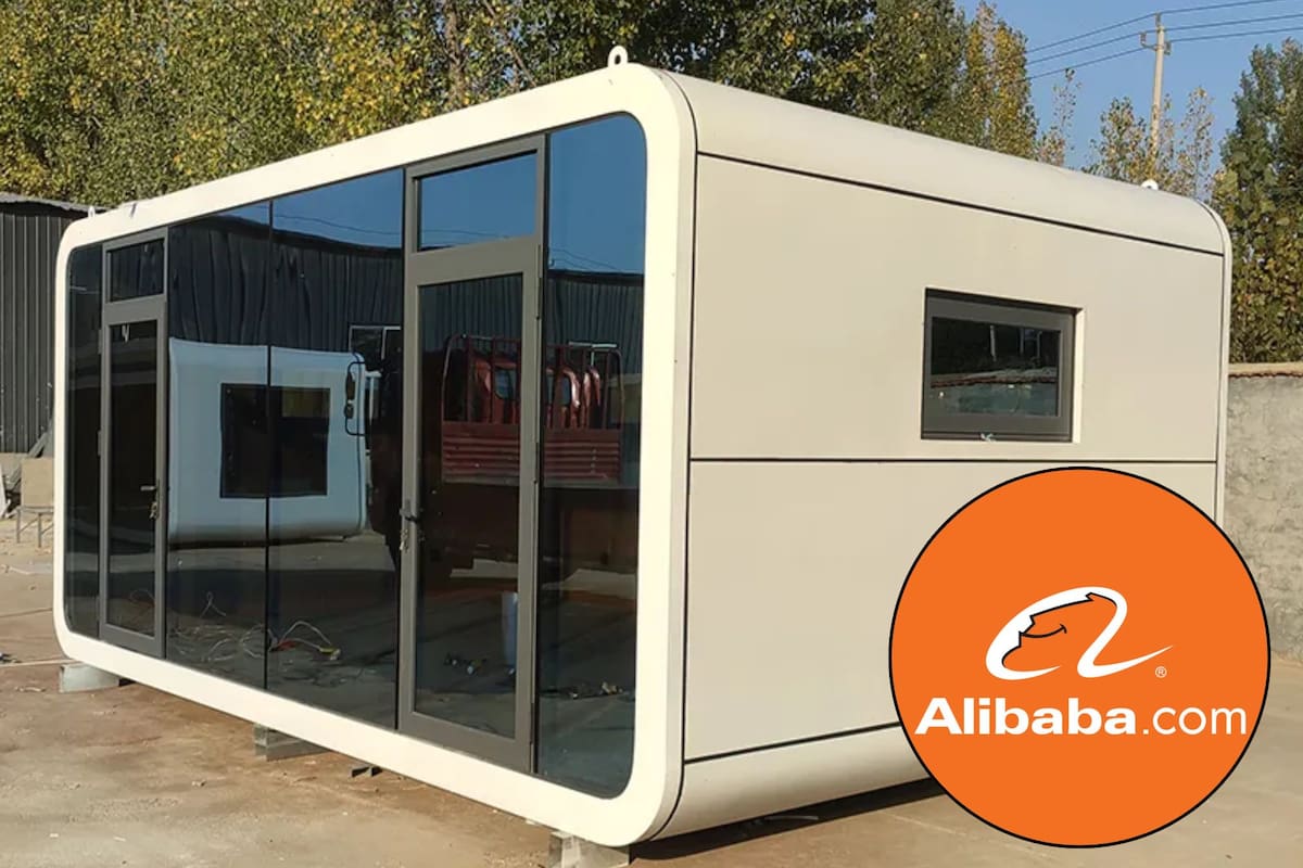 En Alibaba se vende una casa prefabricada cuyas habitaciones pueden funcionar como cuarto de televisión, estudio o biblioteca, entre otras opciones (Imagen Compuesta)