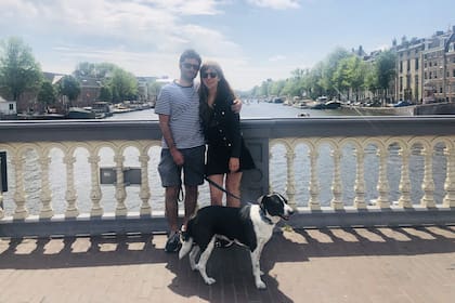 En Amsterdam. Desde Luxemburgo todo queda cerca.