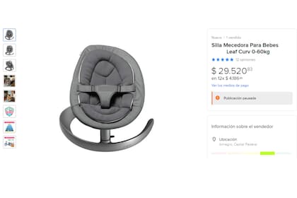 En Argentina se consigue en plataformas de venta (Captura MercadoLibre)