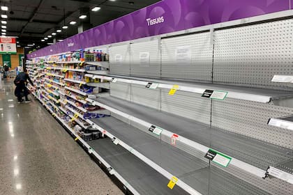 En Australia los supermercados se están quedando vacíos