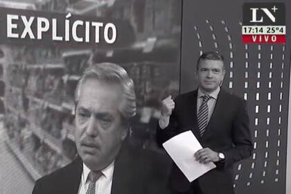 En blanco y negro, Pablo Rossi ironizó con las políticas de control de Alberto Fernández