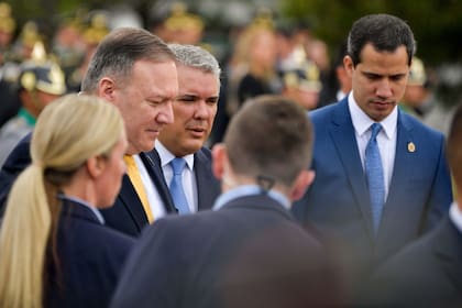 En Bogotá, Guaidó se encontró con el presidente Duque y Mike Pompeo