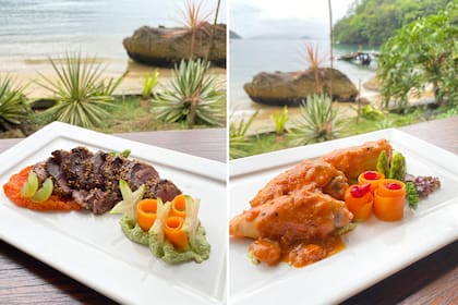 En Bonito Paraiso hay pescados como lenguados, vermelhos, tainhas y róbalos.