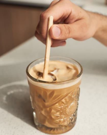 En Borja el Iced Latte puede hacerse también con leche de almendras.