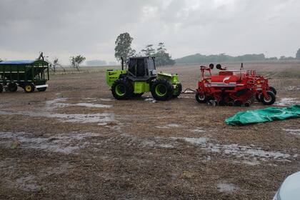 En Bragado las lluvias permitirán continuar la siembra de soja. Foto: Walter Malfatto