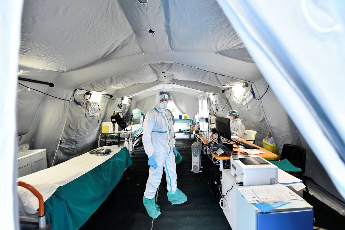 En Brescia, atención a enfermos por Covid-19
