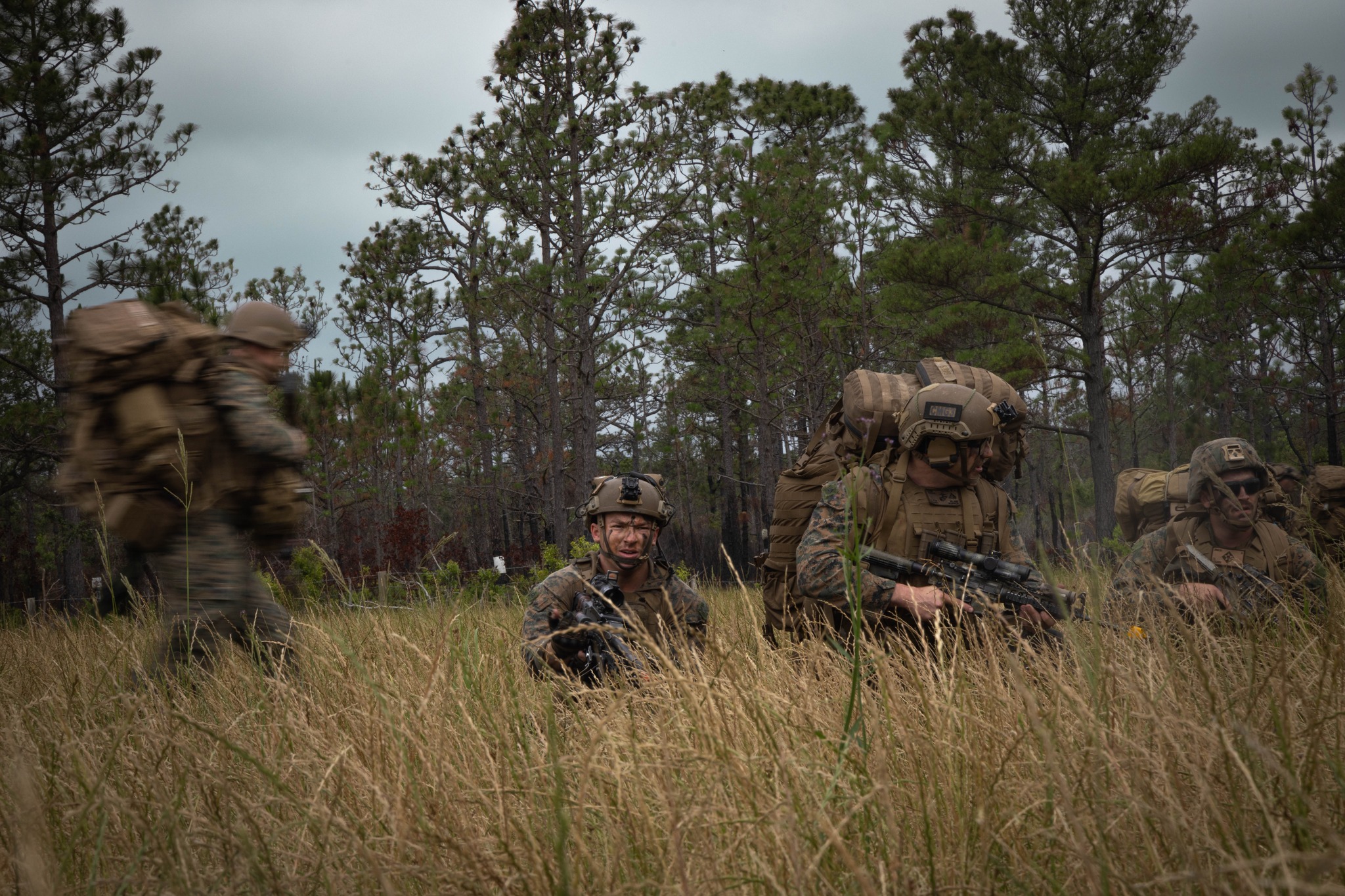 En Brown's Island se realizan entrenamientos militares con fuego real