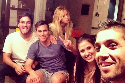 En Buenos Aires, con amigos de Pablo