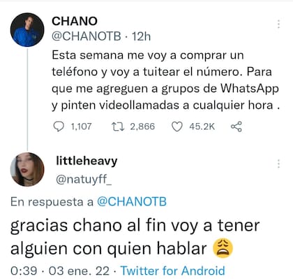 En cada tuit el cantante recibe cientos de mensajes de apoyo por parte de sus seguidores