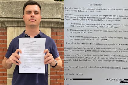 En caso de infidelidad, deberán pagar una multa