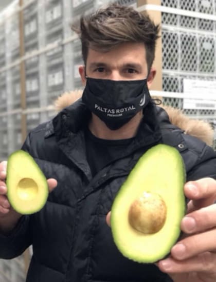 En Chile, Leandro vende la variedad de Palta Hass y sólo acepta pedidos con un mínimo de 10 kilos.