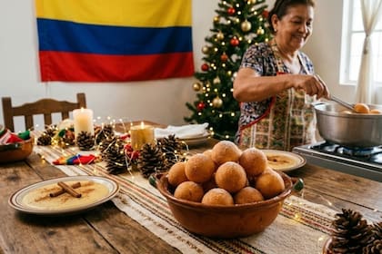 En Colombia, el buñuelo es un acompañante habitual de las celebraciones