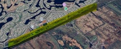 En color, el terreno que adquirió Costantini y tiene una extensión de 65 hectáreas