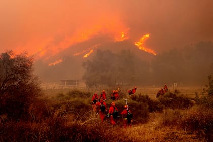 En contraste con el frío del este, en California persisten las condiciones climáticas propicias para la propagación de incendios forestales