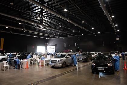 En Costa Salguero se había implementado un Centro de Testeo para turistas en su ingreso a la Ciudad de Buenos Aires o para residentes que regresaban de un viaje