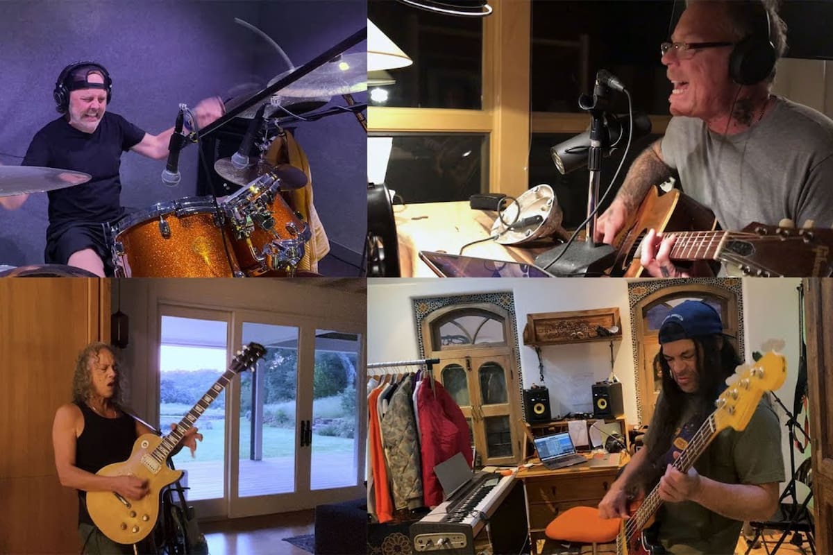 En cuarentena Metallica grabó una nueva versión de "Blackened"