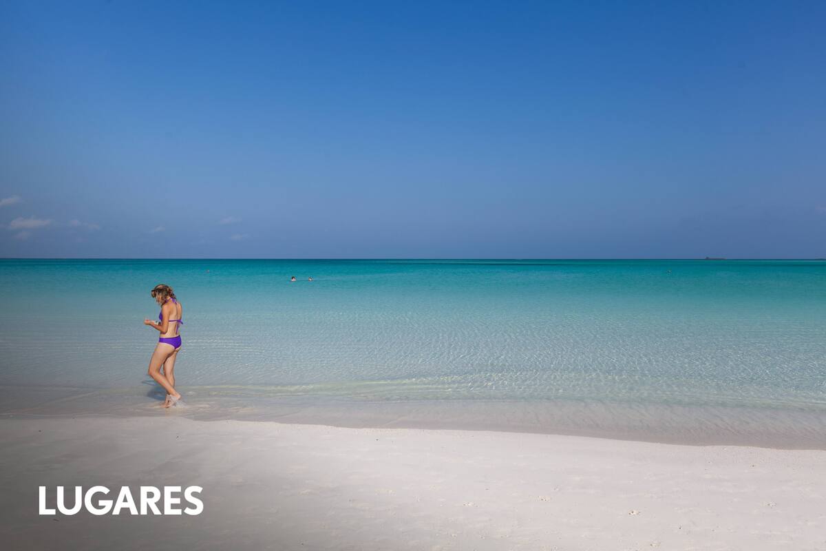 En Cuba el agua es transparente.